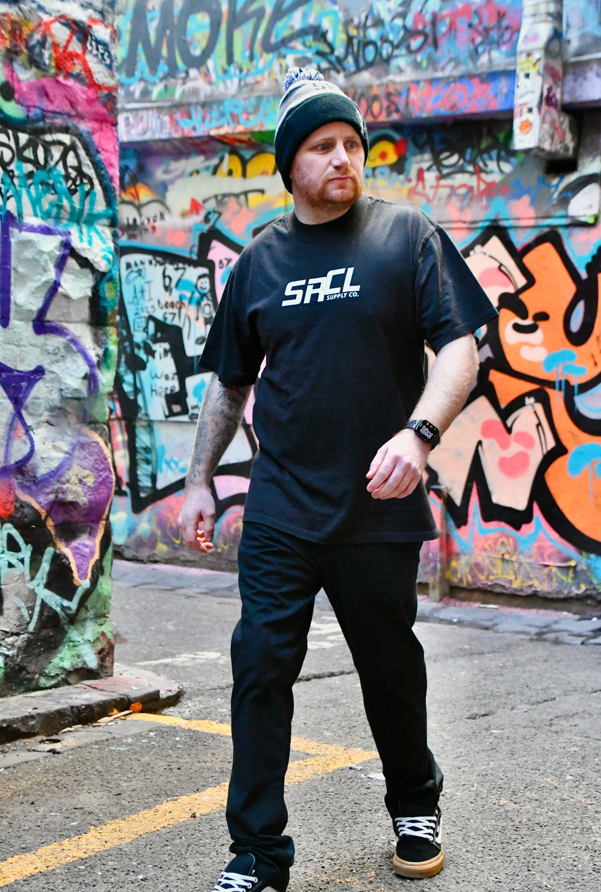 Revived Heavy Faded Tee Black
