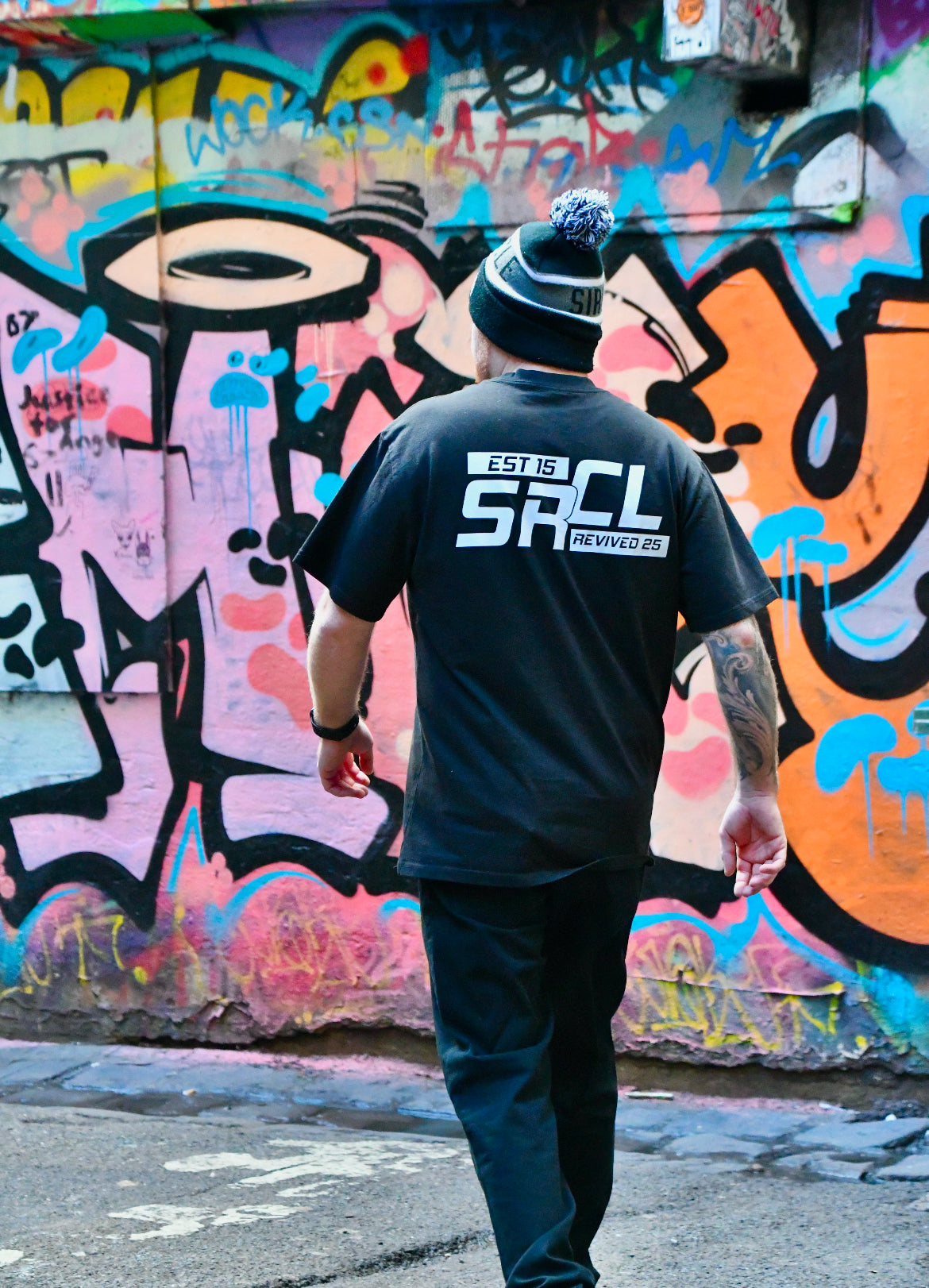 Revived Heavy Faded Tee Black